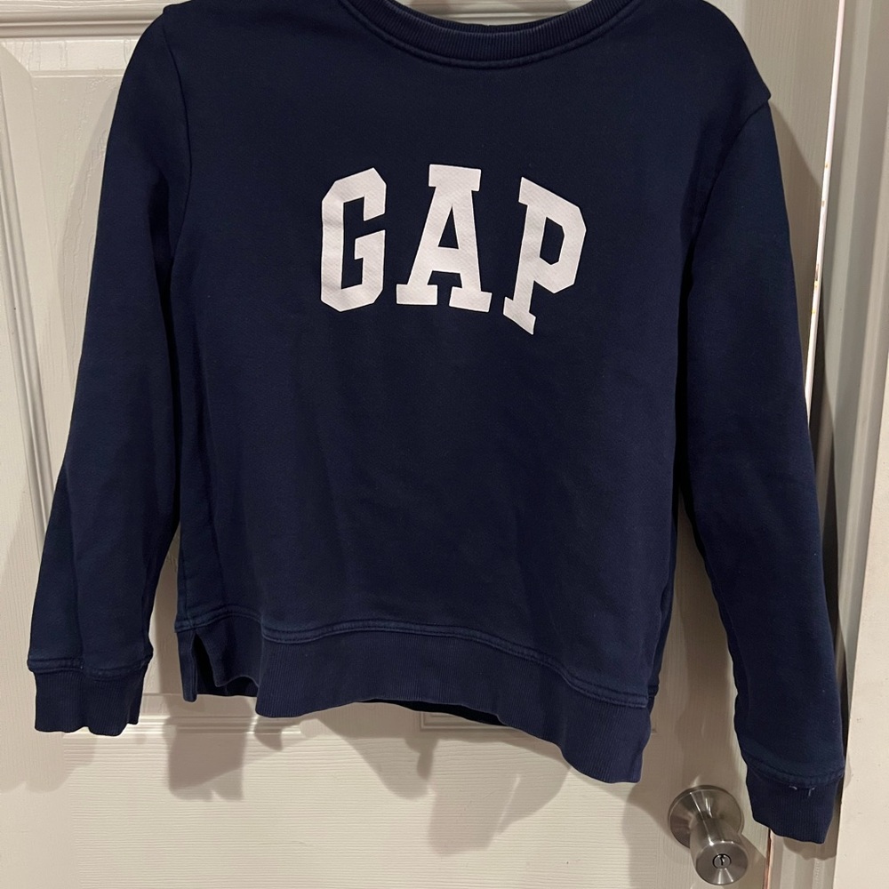 Gap Dark Blue Pullover With White Logo - image 1